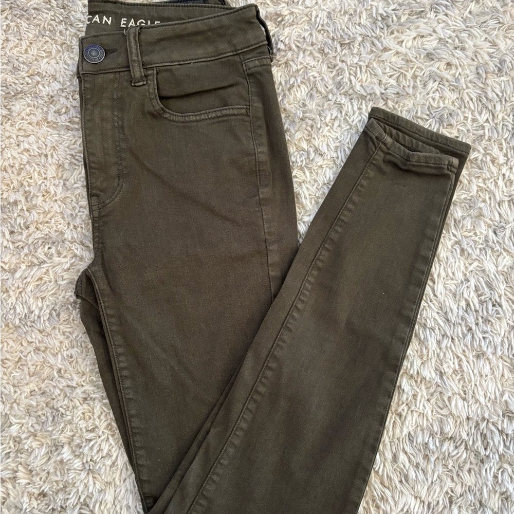 American Eagle Outfitters Olive Jeggings